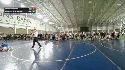 126 lbs Cons. Round 4 - Brenner Clyde, Hurricane Wrestling Club vs Forrest Von Haden, Blanding Pride Wrestling Club