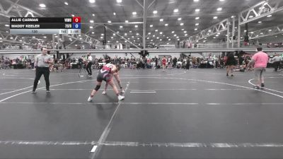 130 lbs Round 4 (6 Team) - Allie Carman, Venom Girls WC vs Maddy Keeler, 757 SIRENS
