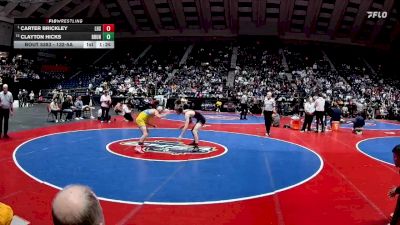 132-5A 1st Place Match - Carter Brickley, Lassiter H.S. vs Clayton Hicks, Brunswick