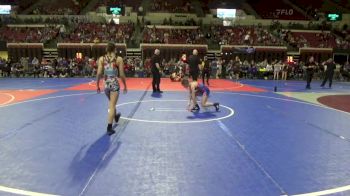 95 lbs Quarterfinal - Emmalyn Miller, Baker Wrestling Club vs Jeina Reum, Wolf Point Wrestling Club