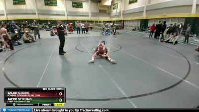 105 lbs 3rd Place Match - Jacob Stirling, Camel Kids Wrestling vs Talon Gerbig, Bowman Dawg Wrestling Club