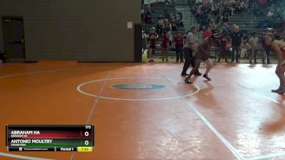 172 lbs Round 3 - Abraham Ha, Grissom Hs vs Antonio Moultry, Sparkman