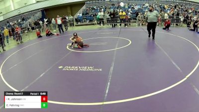 10U Boys - 56 lbs Champ. Round 2 - Caleb Fehring, Chatham Wrestling Club vs Ryddik Johnson, Eastern Oregon Elite