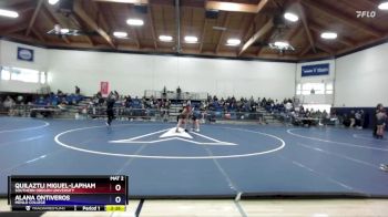 160 lbs Champ. Round 1 - Quilaztli Miguel-Lapham, Southern Oregon University vs Alana Ontiveros, Menlo College