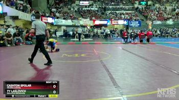 AA - 126 lbs Cons. Round 3 - Cashton Spolar, Helena Capital vs Ty Laslovich, Gallatin (Bozeman)