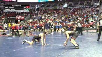 1A-120 lbs Cons. Round 2 - Max Millage, Earlham vs Jagger White, Nashua-Plainfield