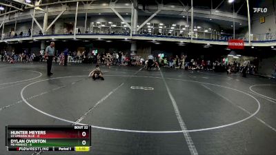 76 lbs Round 6 (8 Team) - Hunter Meyers, U2 Uprising Blue vs Dylan Overton, MD Maniacs