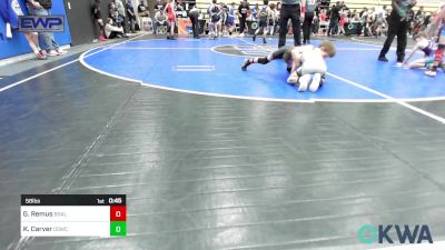 58 lbs Consi Of 8 #1 - Grant Remus, Barnsdall vs Kamdyn Carver, D3 Wrestling Cluib