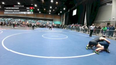 190 lbs Champ. Round 3 - Jacob Martinez, Palma vs Emmanuel Galicia, Redwood -Visalia