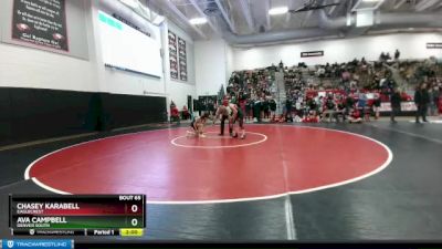 100 lbs Quarterfinal - Chasey Karabell, Eaglecrest vs Ava Campbell, Denver South