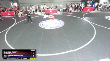 100 lbs Round 1 (16 Team) - Dominic Cabot, SCVWA-GR vs Dylan Niedringhaus, OCWA-GR