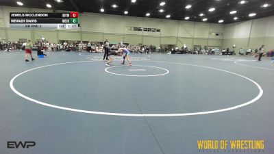 90 lbs Rr Rnd 2 - Jewels Mcclendon, SOTM OK 7-12 2 vs Nevaeh Davis, Mojo 7-12