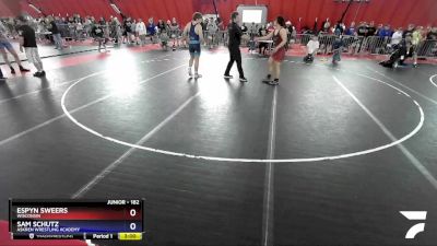 182 lbs Quarterfinal - Espyn Sweers, Wisconsin vs Sam Schutz, Askren Wrestling Academy