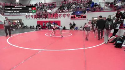 JH 117 lbs Cons. Round 3 - Charlie Wilms, Shawnee JH vs Kinna Pemberton, EDMOND MEMORIAL JH