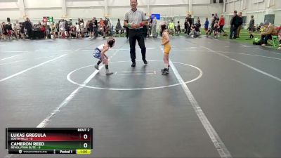 40 lbs Round 1 (6 Team) - Lukas Gregula, South Hills vs Cameron Reed, Revolution Elite