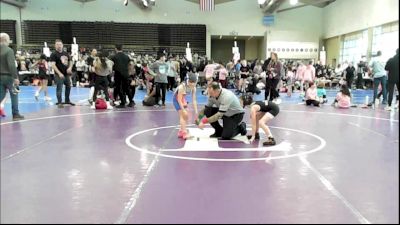 55 lbs Rr Rnd 2 - Victoria Carchidi, All I See Is Gold Academy - Girls vs Cora Alessi, ICWL Lady Bruisers