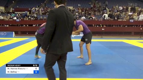 Michel Hanna Alsoury vs Malik Belhaj 2024 Pan IBJJF Jiu-Jitsu No-Gi Championship