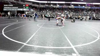 82 lbs Semifinal - Marli Cobbs, Belleville Little Devils vs Annabelle Credeur, Jr. Spartans