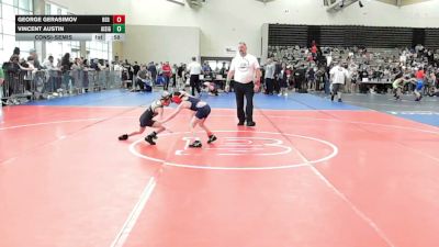 53-M lbs Consolation - George Gerasimov, Red Hawk Wrestling vs Vincent Austin, All I See Is Gold Academy