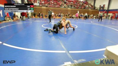 100 lbs Rr Rnd 3 - Royce Baugh, Team Tulsa Wrestling Club vs Sam Satterfield, Tulsa Blue T Panthers