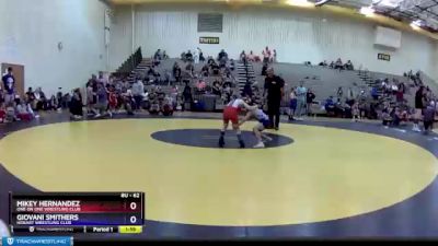 62 lbs Cons. Round 1 - Mikey Hernandez, One On One Wrestling Club vs Giovani Smithers, Hobart Wrestling Club