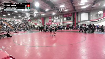 100 lbs Cons. Round 2 - Sophia Garcia, Citrus Valley vs Cailin Marsola, South Hills
