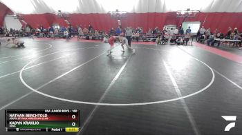 160 lbs Cons. Round 4 - Nathan Berchtold, South St. Paul Wrestling Club vs Kadyn Kraklio, Iowa