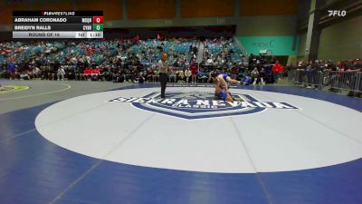 126 lbs Round Of 16 - Abraham Coronado, McQueen vs Breidyn Ralls, Canyon View AZ