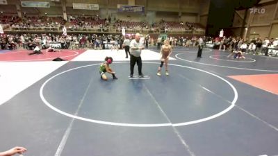 98 lbs Quarterfinal - Bryton Grant, Cody WC vs Kyra Bady, Bear Creek Jr. Wrestling