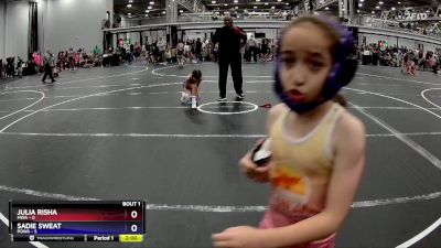 57 lbs Finals (2 Team) - Julia Risha, MWA vs Sadie Sweat, POWA