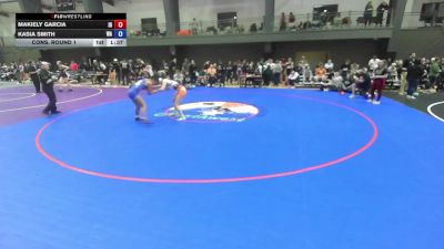 16U Girls FS - 125 lbs Cons. Round 1 - Makiely Garcia, ID vs Kasia Smith, WA