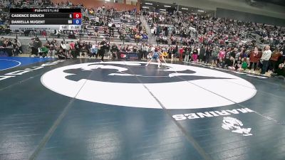 U20 Women - 65F Champ. Round 1 - Cadence Diduch, IL vs Daniella Nugent, MA