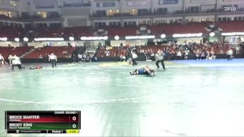 170 lbs Champ. Round 1 - Brock Shaffer, Meridian vs Brody King, Rocky Mountain