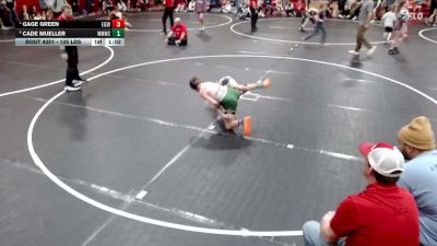 105 lbs Cons. Sub-semis - Gage Green, East Idaho Elite Wrestling Club vs Cade Mueller, Mountain Man Wrestling Club