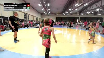 55 lbs Rr Rnd 5 - Kala Stephens, ICWL Bruisers Girls vs Tyanna Evans, MGW Coral Cuties