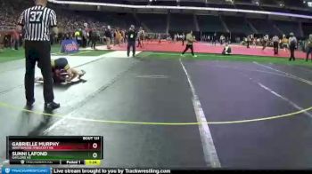 Girls - 105 lbs Quarterfinal - Sunni LaFond, Gaylord HS vs Gabrielle Murphy, Whittemore-Prescott HS