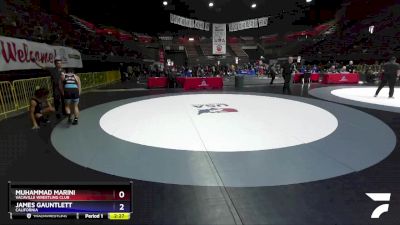 61 lbs Quarterfinal - Muhammad Marini, Vacaville Wrestling Club vs James Gauntlett, California