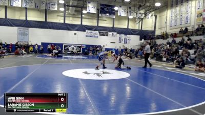 145 lbs Semifinal - Avri Ginn, Palmer High School vs Laramie Gibson, Colony High School