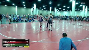 190 lbs Round 3 (16 Team) - Harper Troyer, Ohio Titan Red vs Hartley Hoover, All In
