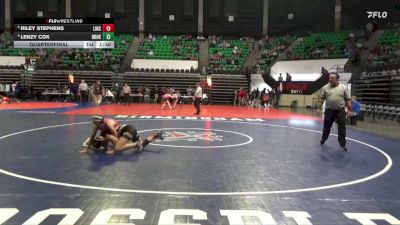 1-5A 120 Quarterfinal - Riley Stephens, Lincoln vs Lenzy Cox, Brooks
