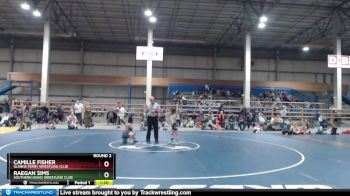 60 lbs Round 2 - Camille Fisher, Glenns Ferry Wrestling Club vs Raegan Sims, Southern Idaho Wrestling Club