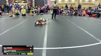 40 lbs Round 3 - Bennett Rowe, TCWC vs Eli Crowe, SDWA