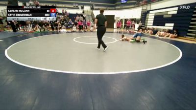 105 lbs Round 2 (6 Team) - Ashlyn Mccann, Montana vs Katie Zimmerman, Sanderson Wrestling Academy 1