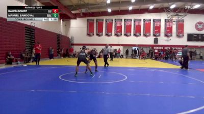157 lbs Cons. Round 3 - Manuel Sandoval, East Los Angeles College vs Kaleb Gomez, Lassen