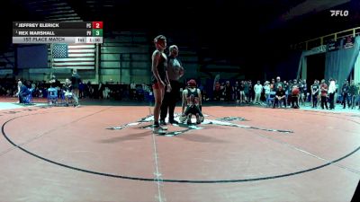 144 lbs 1st Place Match - Rex Marshall, Pahranagat Valley vs Jeffrey Elerick, Pershing County