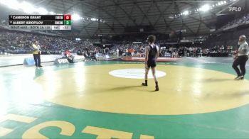 Boys 3A 120 lbs 3rd Place Match - Albert Isrofilov, Kent Meridian vs Cameron Grant, Everett