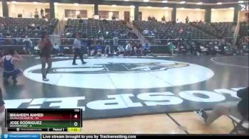 170 lbs Quarters & 1st Wb (16 Team) - Ibraheem Ahmed, Arlington Martin vs Jose Rodriguez, Weatherford