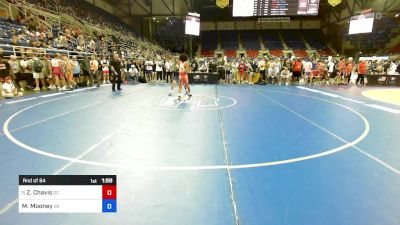 126 lbs Rnd Of 64 - Zane Chavis, SC vs Max Mooney, VA