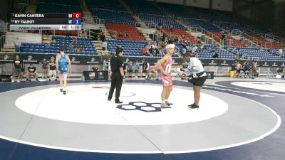 150 lbs Cons. Quarters - Gavin Cantera, Ohio vs Ry Talbot, Utah