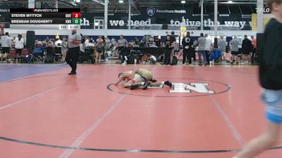 87 lbs Rr Rnd 1 - Steven Mytych, Grit Mat Club - MS vs Brendan Dougherty, Kraken Black - MS